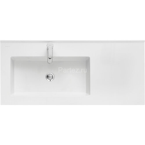 Раковина Aquaton Квадро Про 100 L, левая, белая (1A733331QA01L)