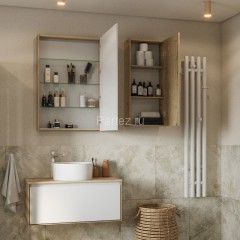 Зеркальный шкаф AQUATON Либерти 65 дуб эльвезия (1A279302LYC70)