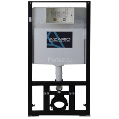 Сет AZARIO инсталляция + Унитаз подвесной Gloria с быстросъемным сиденьем микролифт, черный матовый