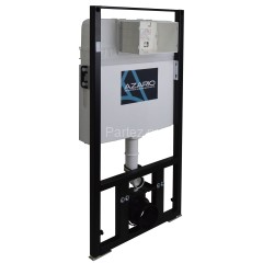 Сет AZARIO инсталляция + Унитаз подвесной Gloria с быстросъемным сиденьем микролифт, черный матовый