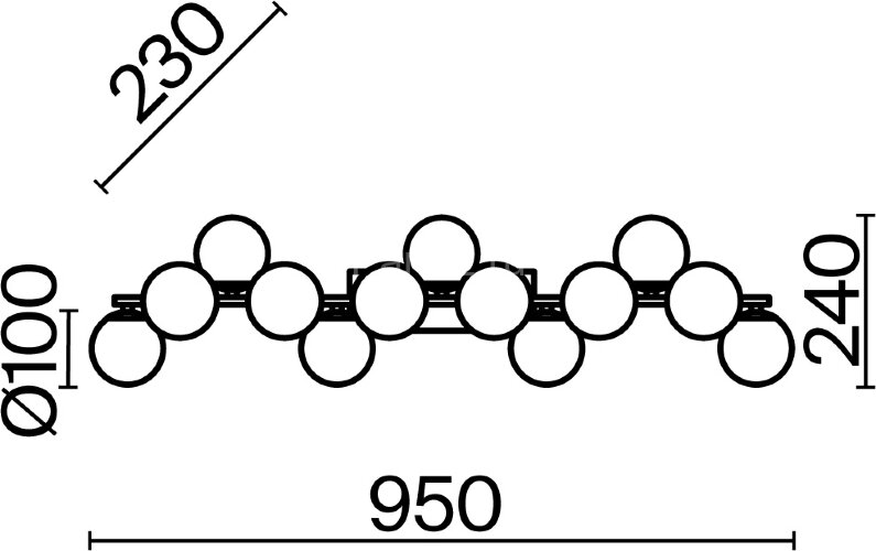 Настенный светильник Maytoni MOD547WL-13G