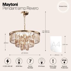 Подвесная люстра Maytoni MOD085PL-07BS