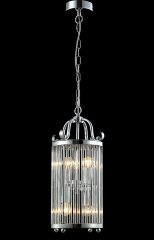 Подвесная люстра Crystal Lux TADEO SP4 D200 CHROME/TRANSPARENTE