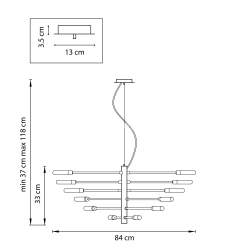 Подвесная люстра Lightstar 733127
