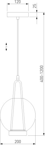 Подвесной светильник Eurosvet 50267/1 LED синий