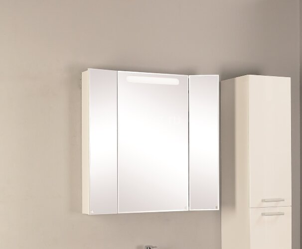 Зеркало-шкаф AQUATON Мадрид 80М с подсветкой, белое (1A175202MA010)