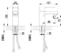Смеситель Lemark Plus Grace LM1506С для раковины