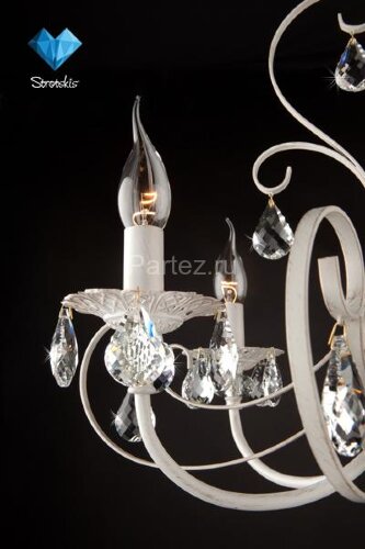 Подвесная люстра Eurosvet 3305/5 белый с золотом