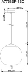 Подвесной светильник Arte Lamp A7768SP-1BC