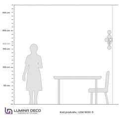 Бра Lumina Deco LDW 6033-5 BK+F.GD