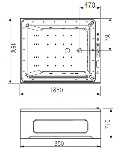 Акриловая ванна Gemy G9268 K