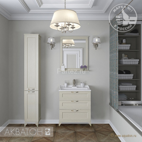 Зеркало AQUATON Леон 65 дуб бежевый (1A187102LBPR0)