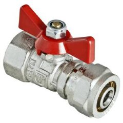 Кран шаровой обжимной D16x1/2&quot; ВР баб. VALTEC