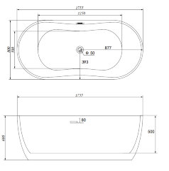 Акриловая ванна ABBER AB9219
