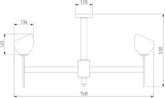Потолочная люстра Eurosvet 60130/8 хром Smart