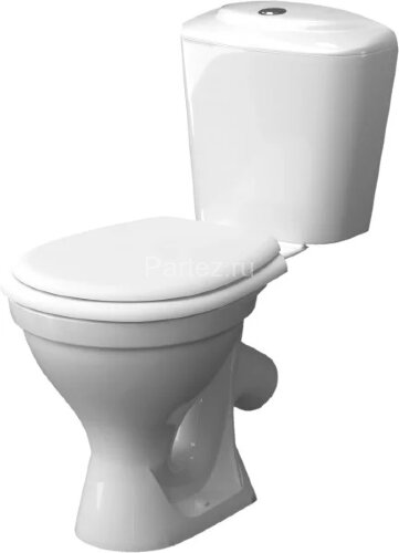 Унитаз - компакт КЕРАМИН Симпл Алкапласт 355х630х780 напольный, мягкое сиденье в комплекте, белый (C