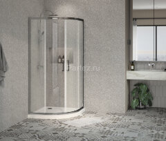 Душевое ограждение Azario OSTIN 90х90х195 хром, 6мм прозрачное стекло