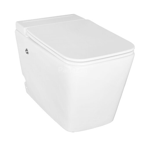 Унитаз импульсный Azario 360х590х440 напольный, квадратный, быстросъемное сиденье микролифт (AZ-101)