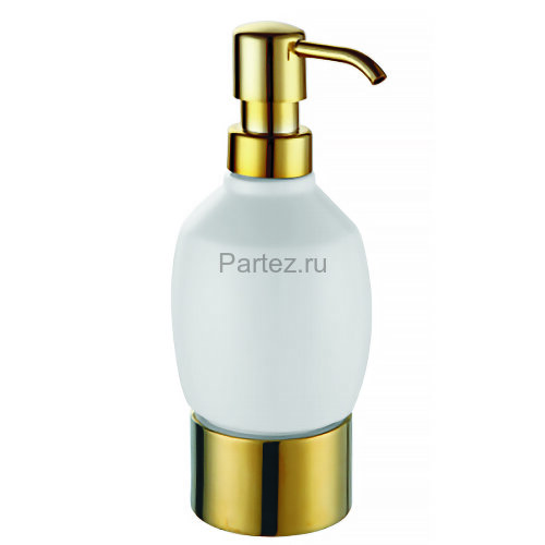 Дозатор жидкого мыла Azario ELVIA керамический настольный, золото (AZ-128AG)