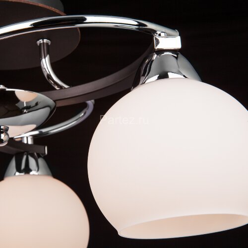 Потолочная люстра Eurosvet 9654/3 хром / венге