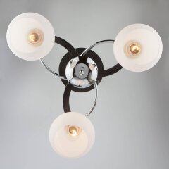 Потолочная люстра Eurosvet 9654/3 хром / венге