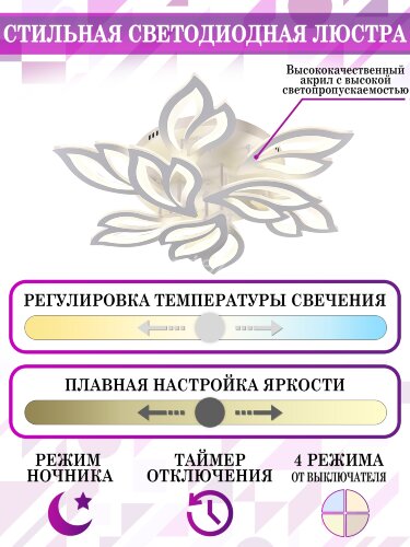 Потолочная люстра Natali Kovaltseva LED LAMPS 81226