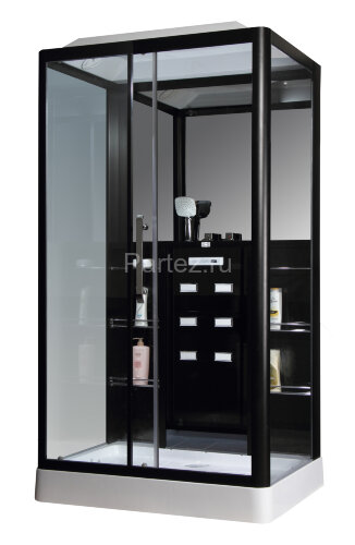 Душевая кабина Loranto Selak CS 127-3A L 90х120х215 см черная (CS00035775)