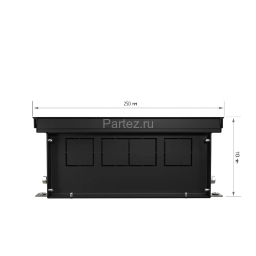 Конвектор внутрипольный Royal Thermo ATRIUM-110/250/1200-DG-U-BL