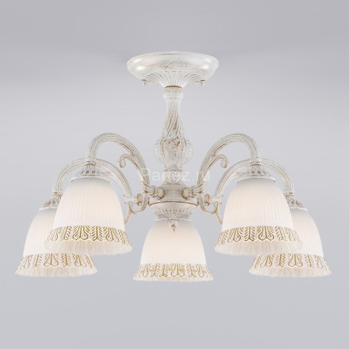 Потолочная люстра Eurosvet 60107/5 белый с золотом