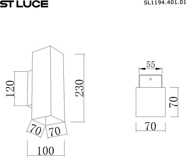 Настенный светильник ST Luce SL1194.401.01