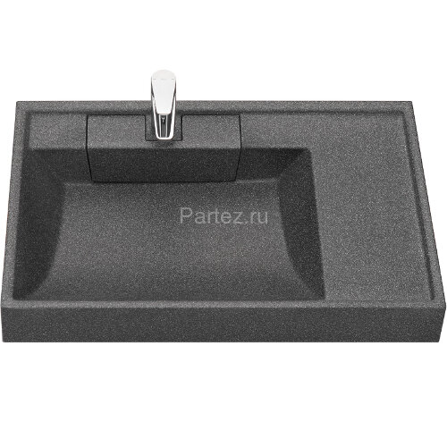 Раковина Aquaton Рейн 80 L на стиральную машину, графит (1A72113KRW210)