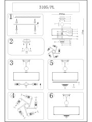 Потолочная люстра Newport 3105/PL