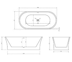 Акриловая ванна ABBER AB9201-1.6