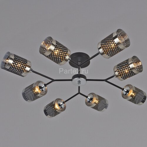 Потолочная люстра Reluce 01405-3.3-08B BK+CR