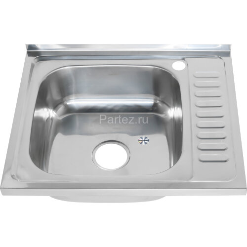 Мойка 6050 L MELANA 0,6/160 накладная прямоугольная с сифоном (173 t L*15)