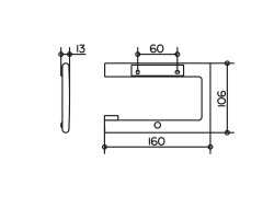 Держатель для туалетной бумаги Keuco Edition 400, хром (11562010000)
