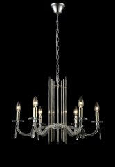 Подвесная люстра Crystal Lux AURELIO SP6 GOLD+CHROME/TRANSPARENT