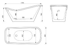 Акриловая ванна ABBER AB9231B