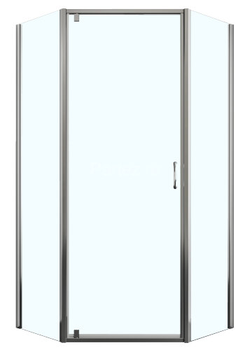 Душевое ограждение Azario DALLAS 90х90х200 хром, 5мм прозрачное стекло (AZ-112P 90х90)