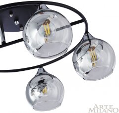 Потолочная люстра Arte Milano 322403/5 BK+CR