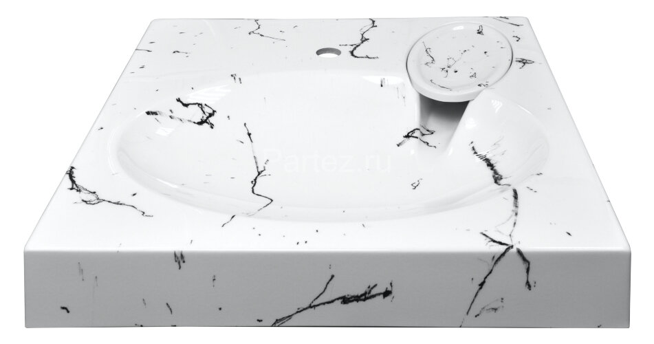 Раковина подвесная Azario Carmen 605х602х85 Белый мрамор (CS00078503)