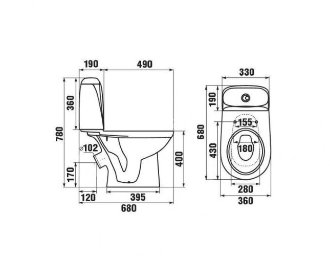 Унитаз-компакт Jika Vega напольный (8.2451.4.000.242.9)