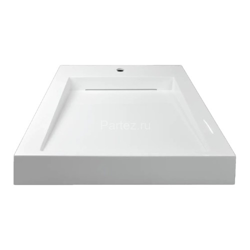 Раковина Azario Domino 600х555х80 литьевой мрамор, сифон в комплекте, белая (CS00082282)