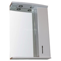 Зеркало-шкаф Loranto Коралл 58 правостороннее, 580х745х180