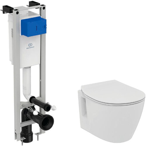 Комплект Ideal Standard Connect инсталляция + унитаз с сиденьем микролифт (W220102)