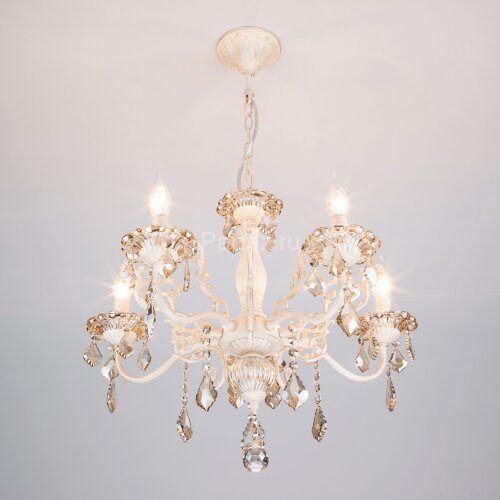 Подвесная люстра Eurosvet 3281/5 белый с золотом