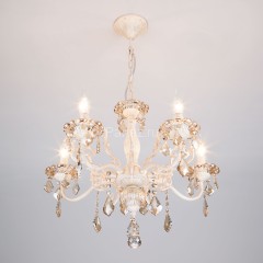 Подвесная люстра Eurosvet 3281/5 белый с золотом