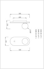 Настенный светильник Divinare 5406/33 AP-1