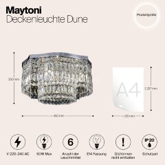 Потолочная люстра Maytoni DIA005CL-06CH