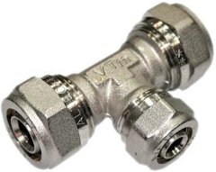 Тройник обжимной 26х20х26 VALTEC